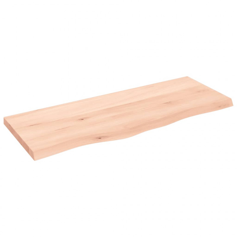 Blat stołu, 100x40x(2-4) cm, surowe lite drewno dębowe