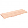 Blat stołu, 100x40x(2-4) cm, surowe lite drewno dębowe