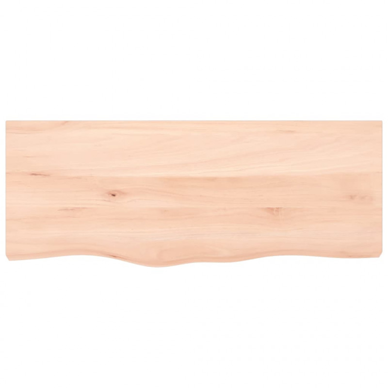 Blat stołu, 100x40x(2-4) cm, surowe lite drewno dębowe