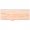 Blat stołu, 100x40x(2-4) cm, surowe lite drewno dębowe