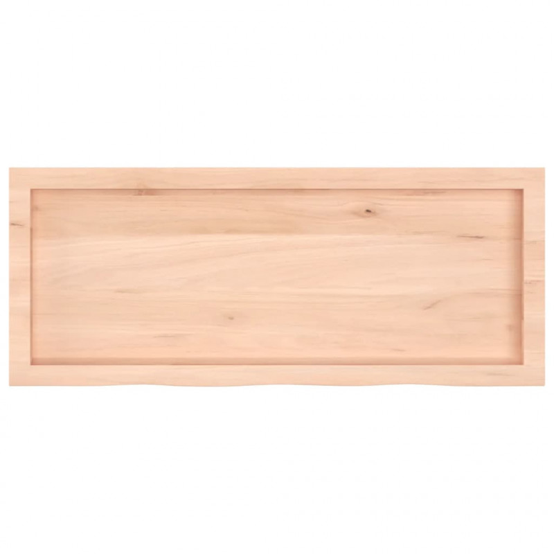 Blat stołu, 100x40x(2-4) cm, surowe lite drewno dębowe