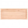 Blat stołu, 100x40x(2-4) cm, surowe lite drewno dębowe