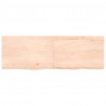 Blat stołu, 120x40x(2-6) cm, surowe lite drewno dębowe