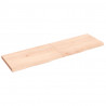 Blat stołu, 140x40x(2-4) cm, surowe lite drewno dębowe