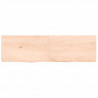 Blat stołu, 140x40x(2-4) cm, surowe lite drewno dębowe