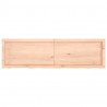 Blat stołu, 140x40x(2-4) cm, surowe lite drewno dębowe