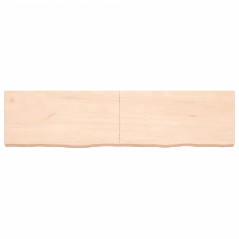 Blat stołu, 160x40x(2-6) cm, surowe drewno dębowe