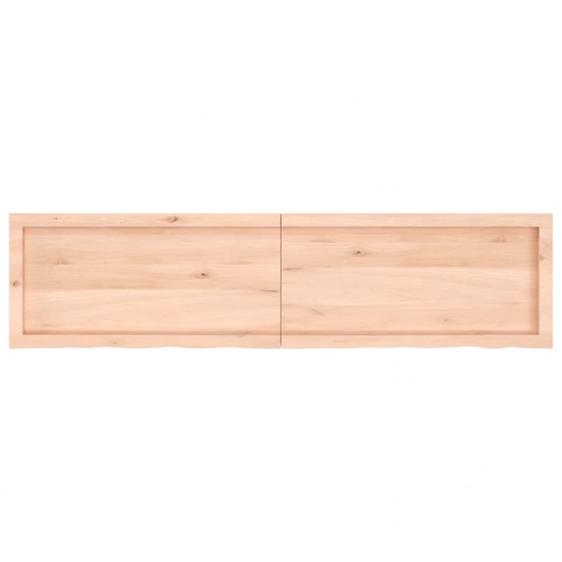 Blat stołu, 160x40x(2-6) cm, surowe drewno dębowe