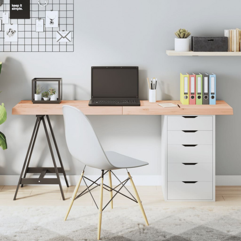 Blat stołu, 160x50x(2-6) cm, surowe drewno dębowe