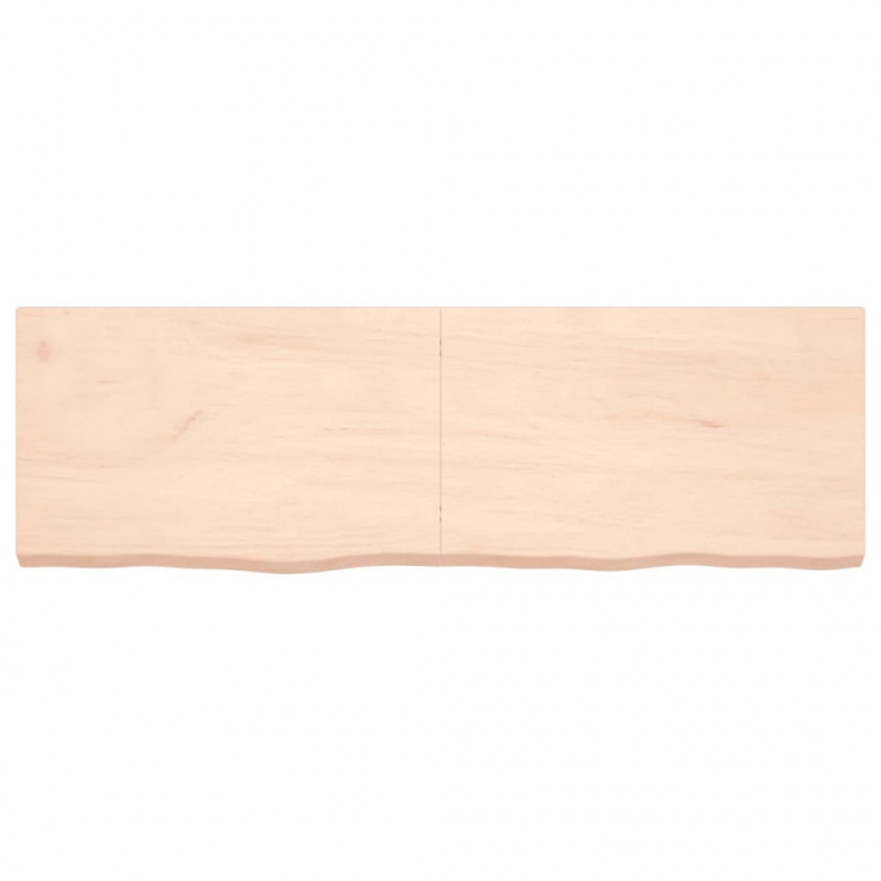 Blat stołu, 160x50x(2-6) cm, surowe drewno dębowe