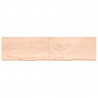 Blat stołu, 200x50x(2-6) cm, surowe lite drewno dębowe