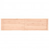 Blat stołu, 200x50x(2-6) cm, surowe lite drewno dębowe