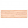 Blat stołu, 200x60x(2-6) cm, surowe lite drewno dębowe