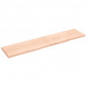 Blat stołu, 220x50x(2-4) cm, surowe lite drewno dębowe