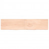 Blat stołu, 220x50x(2-4) cm, surowe lite drewno dębowe