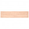 Blat stołu, 220x50x(2-4) cm, surowe lite drewno dębowe