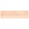 Blat stołu, 220x60x(2-4) cm, surowe lite drewno dębowe
