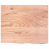 Blat do stołu, jasnobrązowy, 60x50x(2-6)cm, lite drewno dębowe