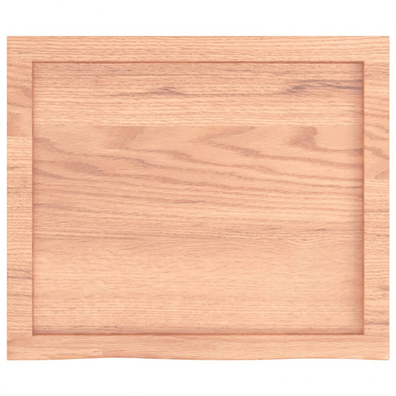 Blat do stołu, jasnobrązowy, 60x50x(2-6)cm, lite drewno dębowe