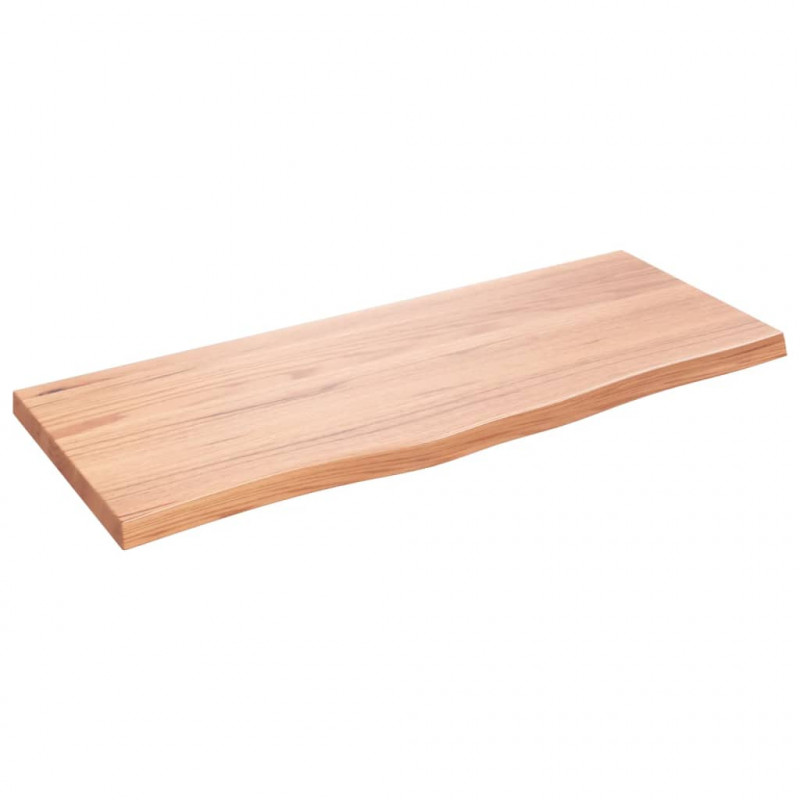 Blat do stołu, jasnobrązowy, 100x40x(2-4)cm, lite drewno dębowe