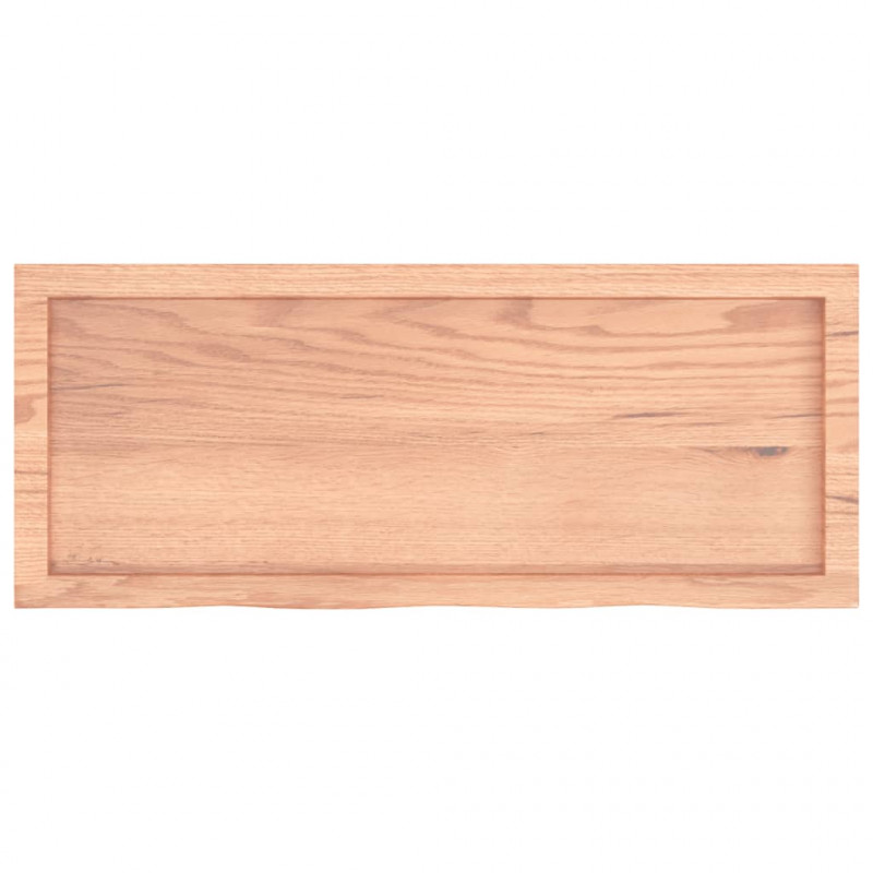 Blat do stołu, jasnobrązowy, 100x40x(2-4)cm, lite drewno dębowe