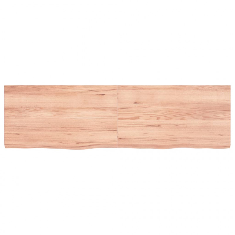 Blat do stołu, jasnobrązowy, 140x40x(2-4)cm, lite drewno dębowe