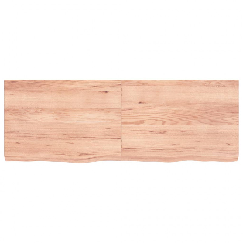 Blat do stołu, jasnobrązowy, 140x50x(2-6)cm, lite drewno dębowe
