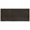 Blat stołu, ciemnobrązowy, 140x60x(2-4) cm, lite drewno dębowe