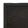 Blat stołu, ciemnobrązowy, 160x40x(2-4) cm, lite drewno dębowe
