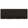 Blat stołu, ciemnobrązowy, 160x60x(2-4) cm, lite drewno dębowe