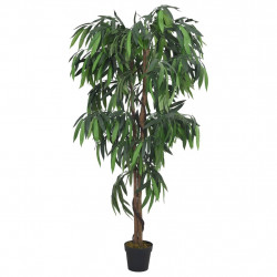 Sztuczne drzewko mango, 1050 liści, 200 cm, zielone