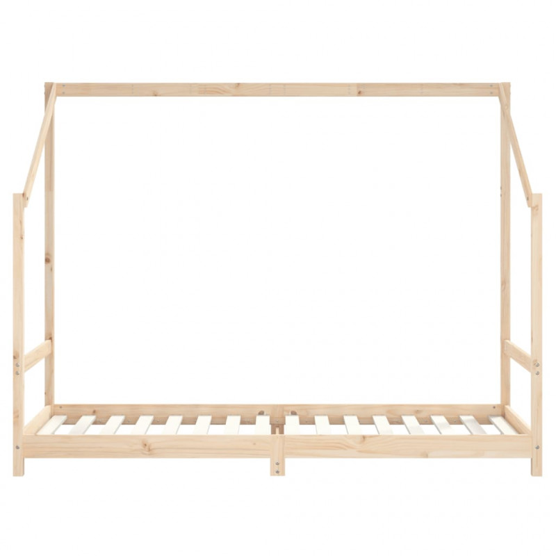 Rama łóżka dziecięcego, 2x(90x200) cm, lite drewno sosnowe