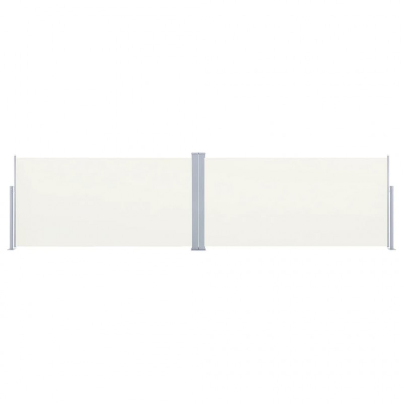 Zwijana markiza boczna, kremowa, 160 x 600 cm