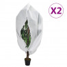 Kaptury dla roślin, z suwakiem, 2 szt., 70 g/m², 1x1,55 m