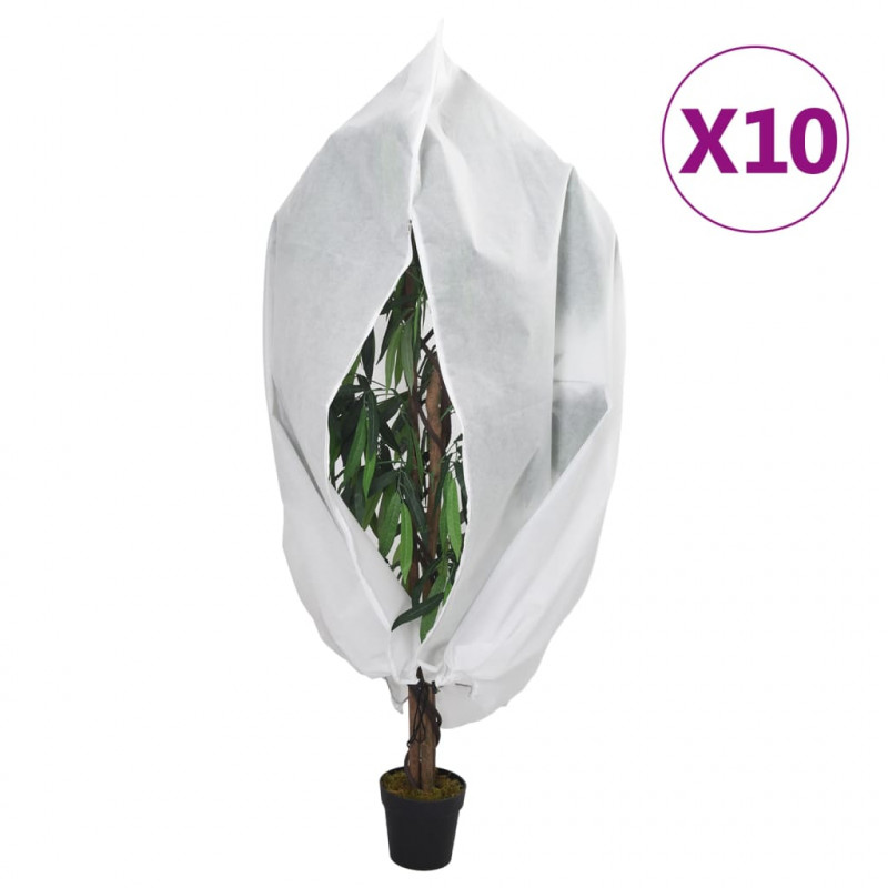 Kaptury ochronne z suwakiem, 10 szt., 70 g/m², 3,14x2,5 m