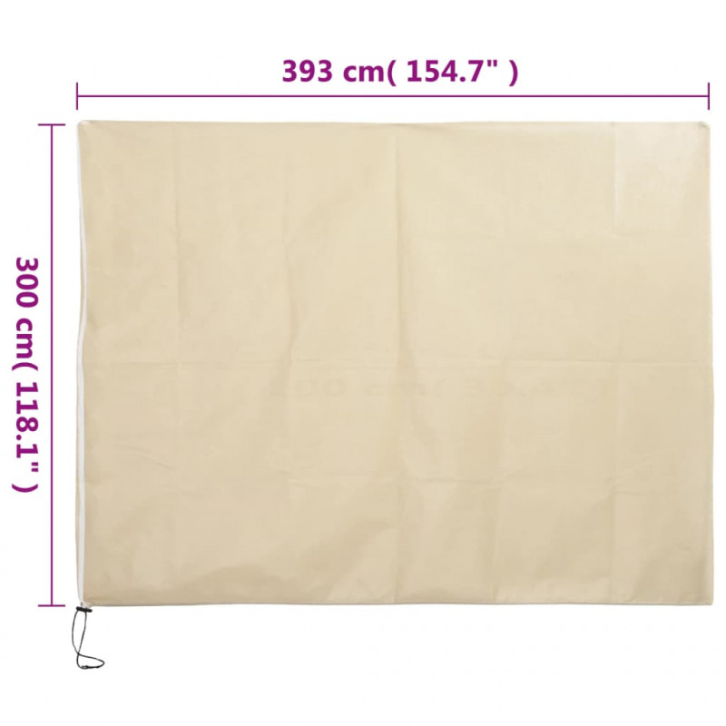 Kaptury ochronne z suwakiem, 10 szt., 70 g/m², 3,93x3 m