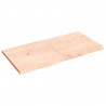 Półka, 120x60x(2-4) cm, surowe lite drewno dębowe