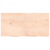 Półka, 120x60x(2-4) cm, surowe lite drewno dębowe