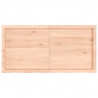 Półka, 120x60x(2-4) cm, surowe lite drewno dębowe