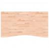 Blat do biurka, 110x(55-60)x1,5 cm, lite drewno bukowe