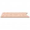Blat do biurka, 110x(55-60)x1,5 cm, lite drewno bukowe