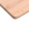 Blat do biurka, 110x(55-60)x1,5 cm, lite drewno bukowe
