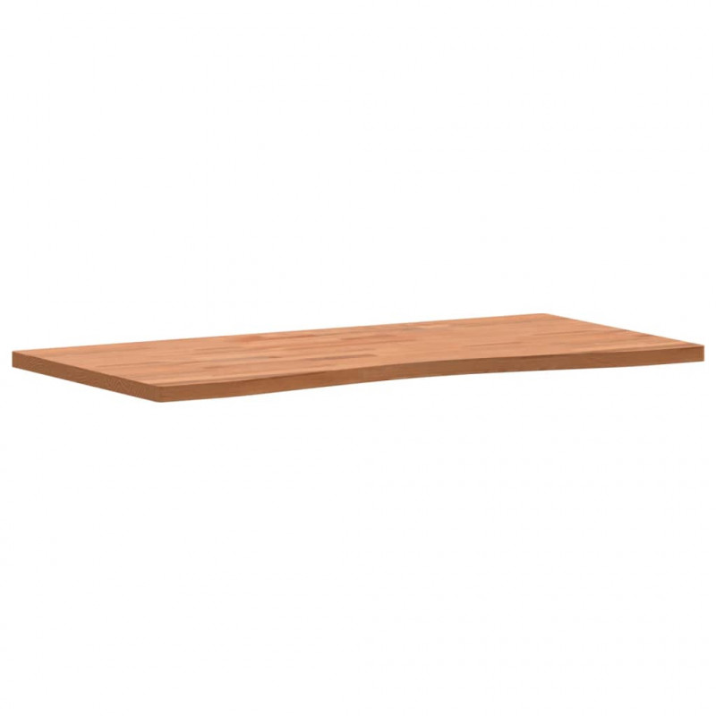 Blat do biurka, 100x(45-50)x2,5 cm, lite drewno bukowe
