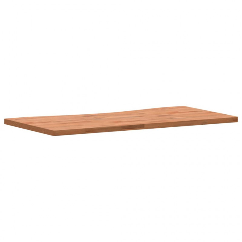 Blat do biurka, 100x(45-50)x2,5 cm, lite drewno bukowe