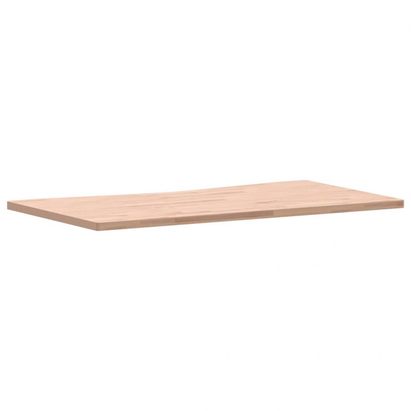 Blat do biurka, 110x(55-60)x2,5 cm, lite drewno bukowe