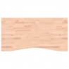 Blat do biurka, 110x(50-55)x2,5 cm, lite drewno bukowe