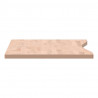 Blat do biurka, 110x(50-55)x2,5 cm, lite drewno bukowe