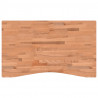 Blat do biurka, 100x(55-60)x4 cm, lite drewno bukowe