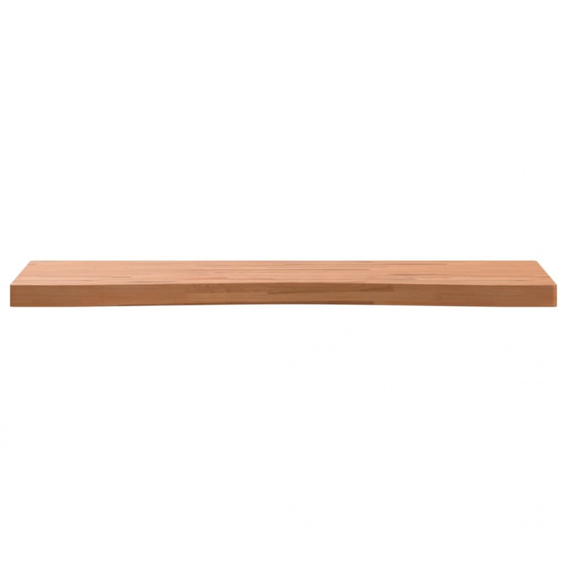 Blat do biurka, 100x(55-60)x4 cm, lite drewno bukowe