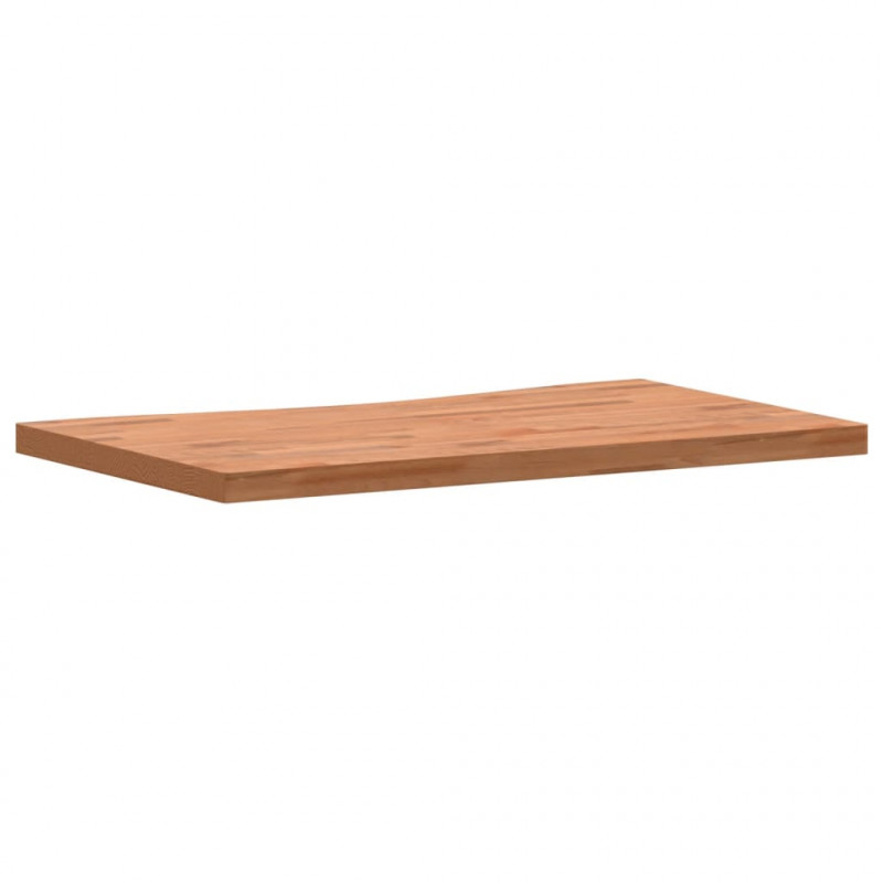 Blat do biurka, 100x(55-60)x4 cm, lite drewno bukowe